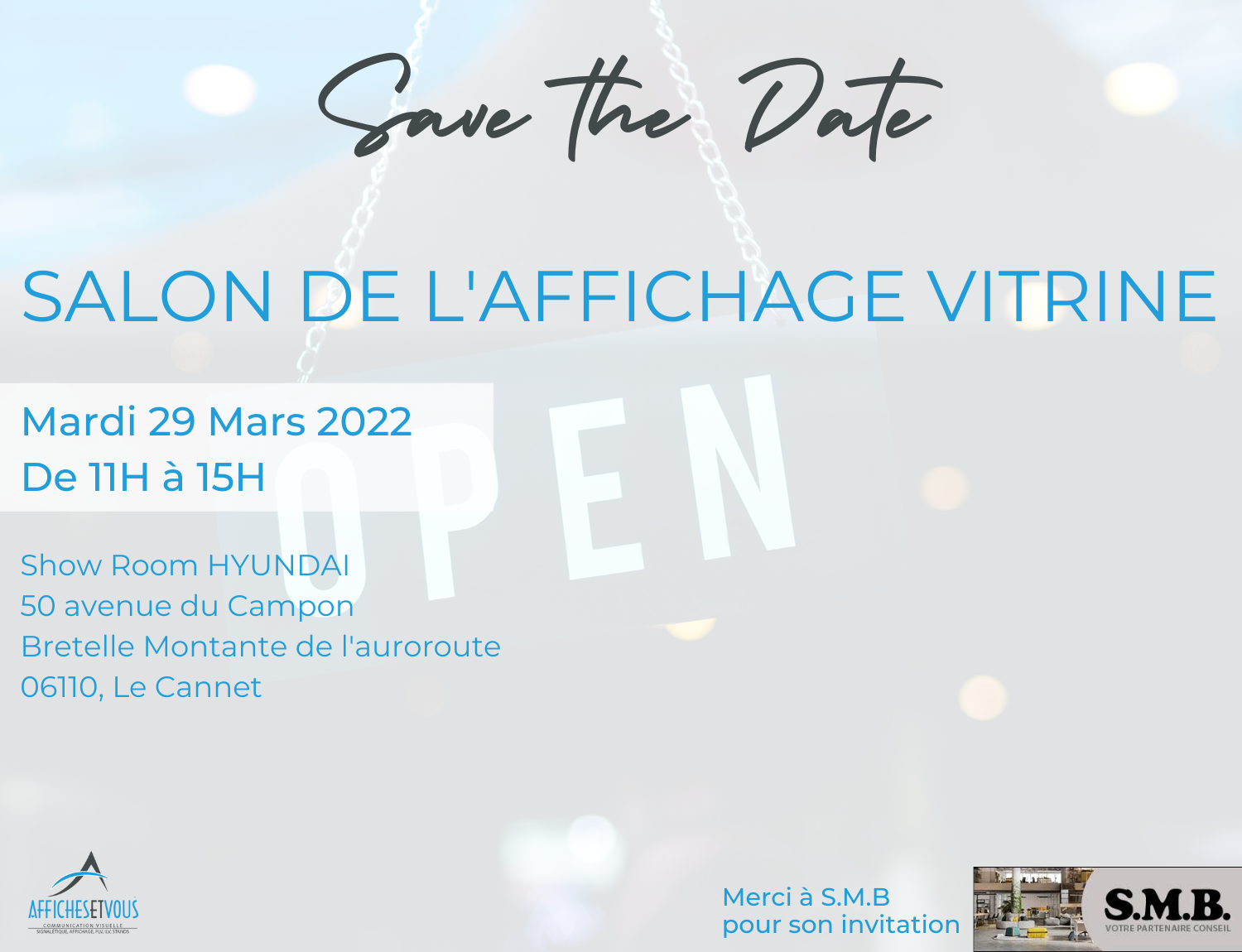 Illustration Salon de l’affichage vitrine – Merci à SMB